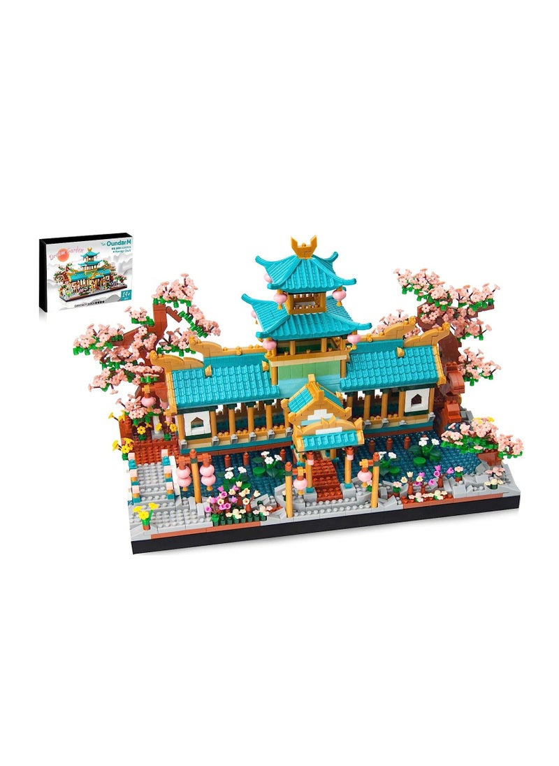 Y&D - Mini Chinese Classical Garden Building Blocks Set, Sakura Botanical Collection Set for Adults, 14+ Teens, Home Decor Accessories, Birthday Gift, 2350 Pcs - Image 1