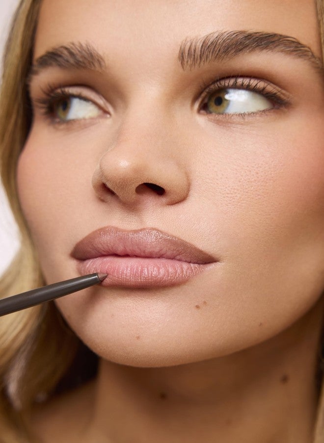 Jouer Café Lip Kit | Long-Wear Crème Lip Liner in Café (matte neutral brown) & Tinted Lip Oil in Chantilly (shimmering milky nude) | $47 Value - Image 4