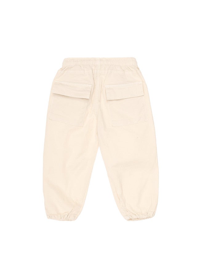 Zara Boys' Solid Color Simple Loose Comfortable Outdoor Elastic Cuff Pants Casual Trousers - Image 3