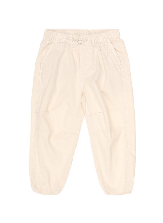 Zara Boys' Solid Color Simple Loose Comfortable Outdoor Elastic Cuff Pants Casual Trousers - Image 1