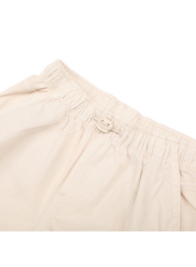 Zara Boys' Solid Color Simple Loose Comfortable Outdoor Elastic Cuff Pants Casual Trousers - Image 4