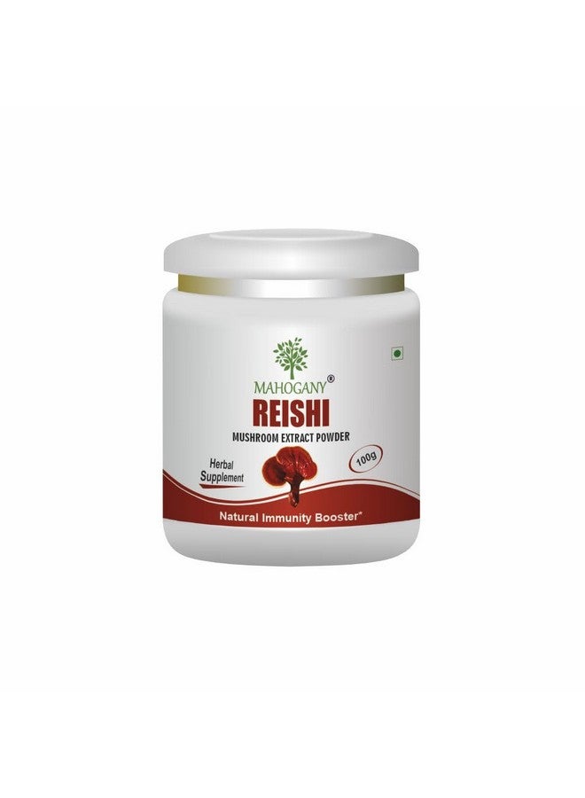 Mahogany Reishi Mushroom (Ganoderma Lucidum) Extract Powder- Immunity Booster Supplement- 100G - Image 1
