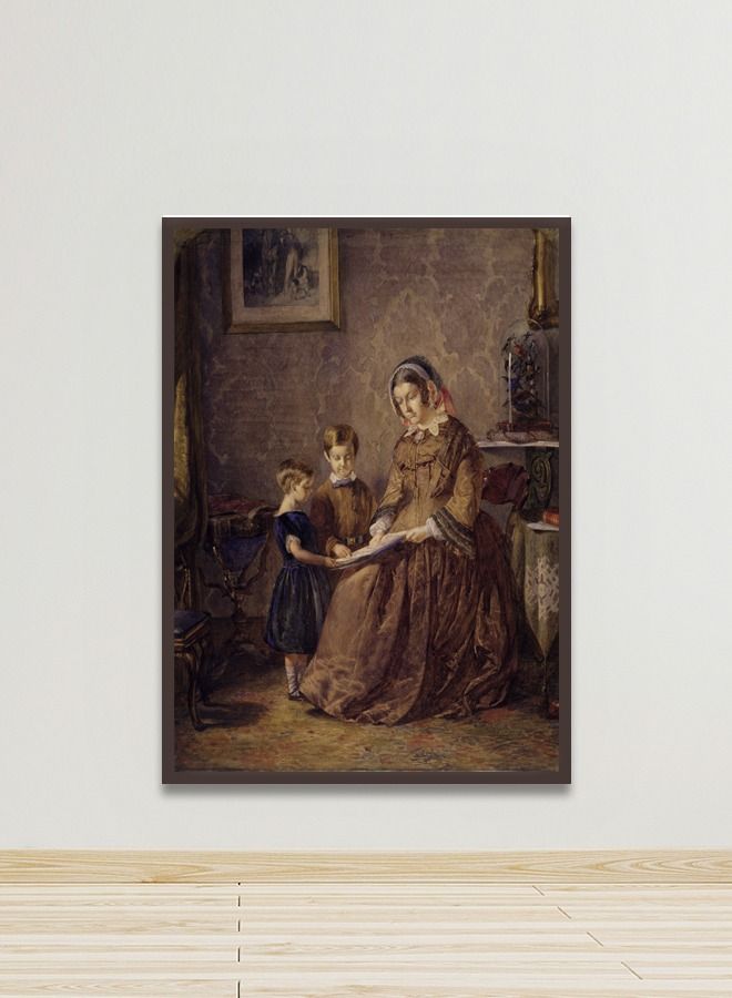 Marktna Canvas Wall Art For Wall Decoration, Modern Design, With A Hollow Brown Frame, Size (120x80),One Piece - Image 1