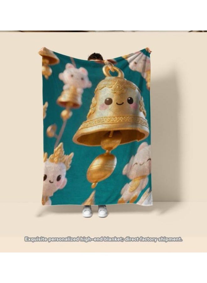 عام بطانية رقيقة من الفانيلا (دافئة ومريحة، ومناسبة للنوم واستخدام الألعاب وإزالة الغبار ومقاومة للرمل) 150 سم * 200 سم - 199 - Image 5