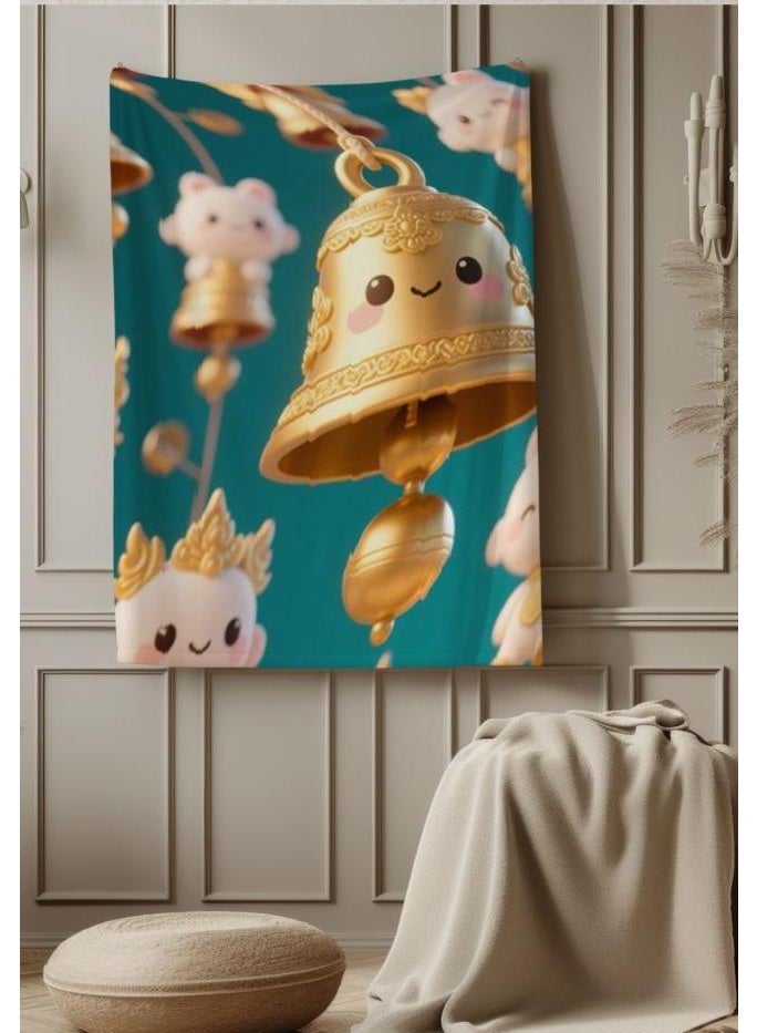 عام بطانية رقيقة من الفانيلا (دافئة ومريحة، ومناسبة للنوم واستخدام الألعاب وإزالة الغبار ومقاومة للرمل) 150 سم * 200 سم - 199 - Image 1