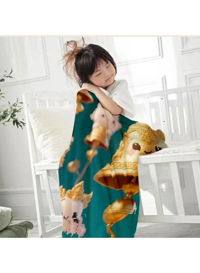 عام بطانية رقيقة من الفانيلا (دافئة ومريحة، ومناسبة للنوم واستخدام الألعاب وإزالة الغبار ومقاومة للرمل) 150 سم * 200 سم - 199 - Image 3