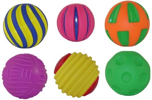 Get Ready Kids Sensory Balls for Toddlers & Babies - Set of 6 Colorful Textured Tactile Balls - Baby Toys for 6-12 Months & 1 Year Old - Developmental Play, Motor Skills, Therapy & Montessori Learning - Image 2