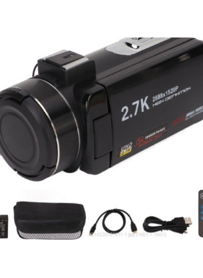 Generic English Version Product 2.7K HD 48 Million Pixel Digital Video Camera Home Travel Camera DV06S-Body Color:Standard Black English Battery 32GB Card  - Image 3
