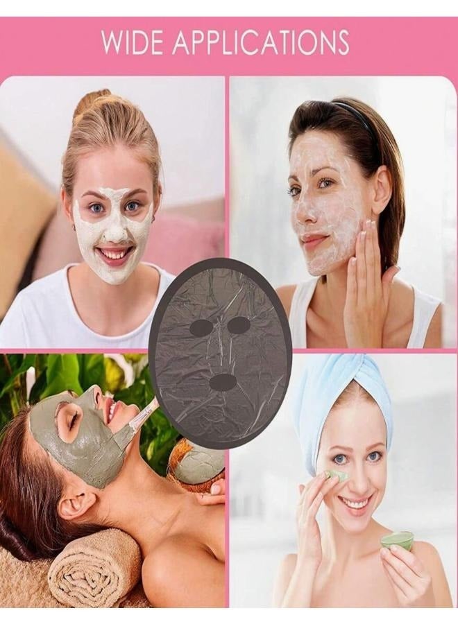 100 Pieces Ultra Thin Disposable Plastic Film Facial Mask - Image 5
