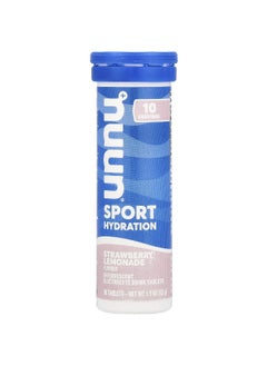 Nuun Nuun, Sport Hydration, Effervescent Electrolyte Drink Tablets, Strawberry Lemonade, 10 Tablets 