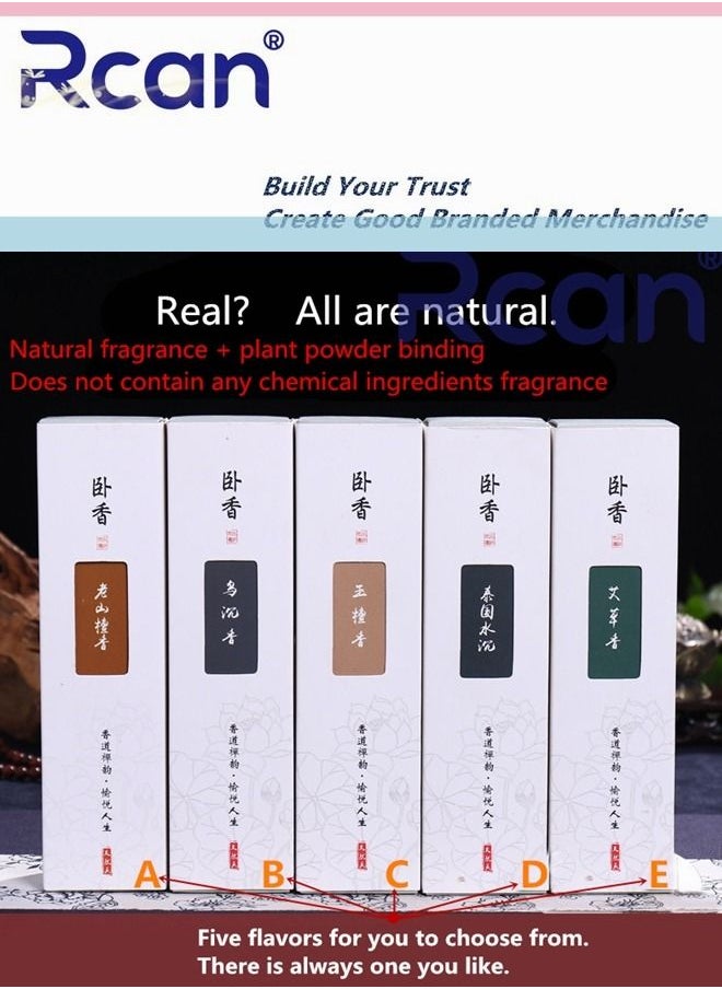 Rcan Premium Incense Sticks Synthesized From Natural Agarwood Sandalwood and Plant Powder, Used for Yoga, Meditation, Healing, Soothing, Prayer and Romance, 450 Sticks  - Image 4