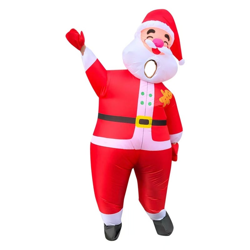 Christmas New Riding Elk Inflatable Suit Gingerbread Man Christmas Dinosaur Inflatable Costume Party Props - Image 1