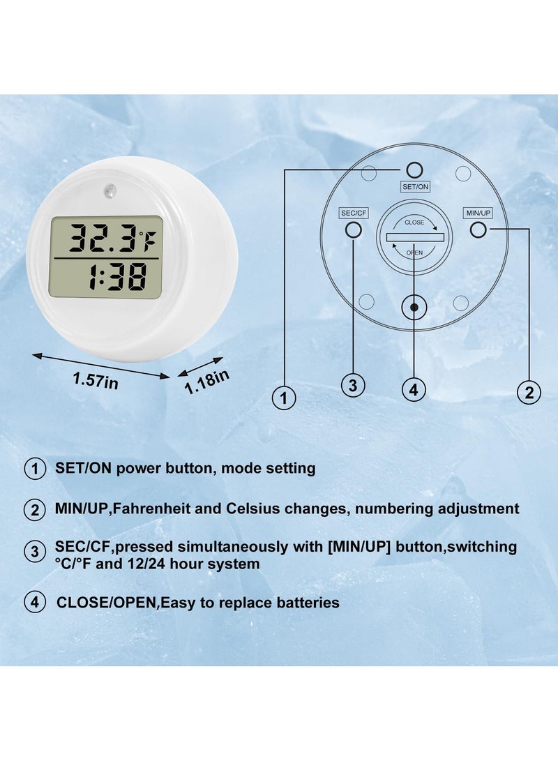 SYOSI Ice Bath Thermometer and Timer, Waterproof Cold Plunges Ice Bath Accessories, Floating Pool Thermometer Digital Timers, Multifunction Floating Pool Thermometer, Ice Bath Cold Plunge Accessories - Image 3