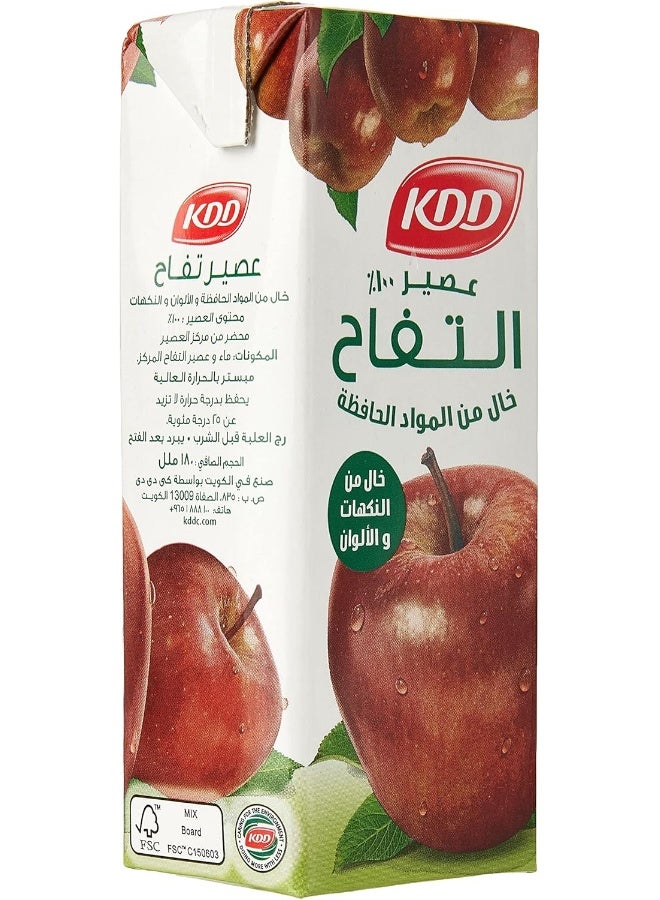Kdd Apple Juice, 6 X 180 Ml - Pack Of 1 - Image 3