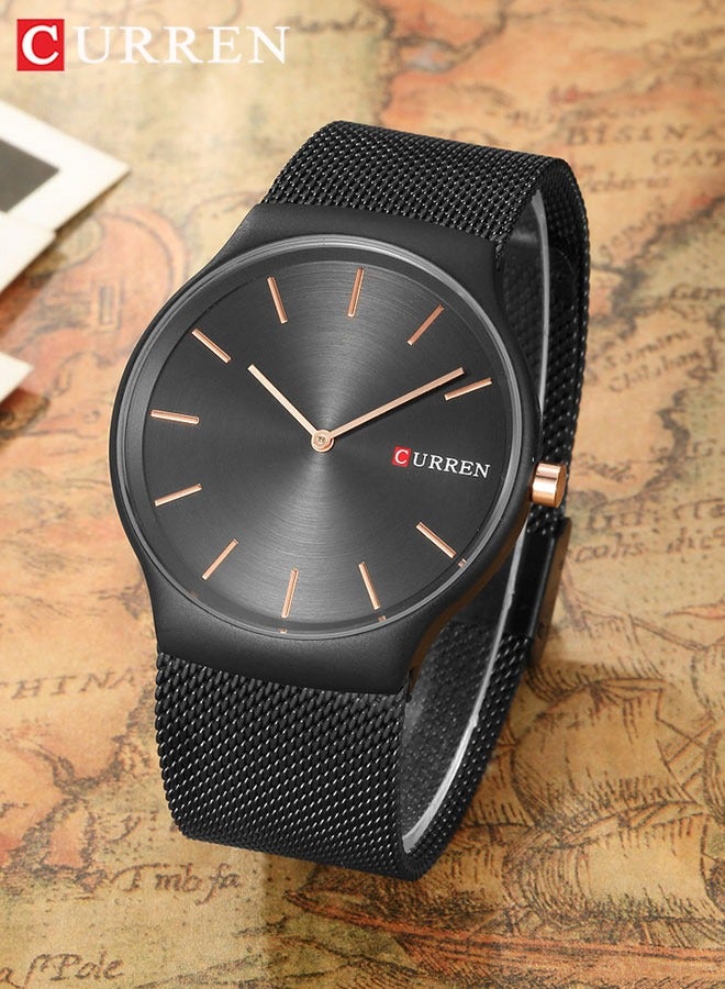 CURREN Original Fashion Watches for Men Ultra-thin Steel Strap Waterproof Wristwatch for Men Top Brand Luxury Slim Business Watches Male Calendar Quartz Clock - Image 1