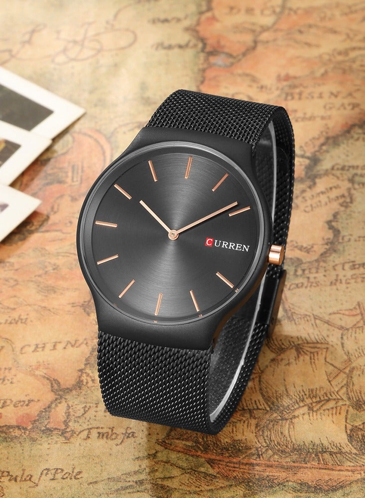 CURREN Original Fashion Watches for Men Ultra-thin Steel Strap Waterproof Wristwatch for Men Top Brand Luxury Slim Business Watches Male Calendar Quartz Clock - Image 3