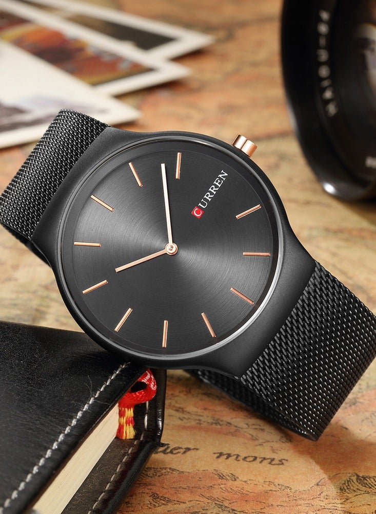 CURREN Original Fashion Watches for Men Ultra-thin Steel Strap Waterproof Wristwatch for Men Top Brand Luxury Slim Business Watches Male Calendar Quartz Clock - Image 4
