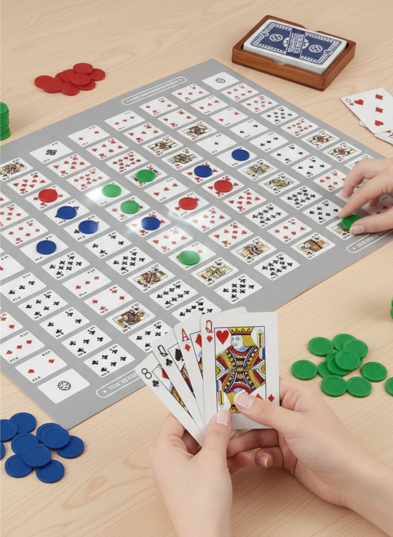 Jax Family Game Strategy – Foldable Board Game with Cards & Chips | Classic Multiplayer Game for 2-12 Players | Fun Party & Board Game for All Ages - Image 1