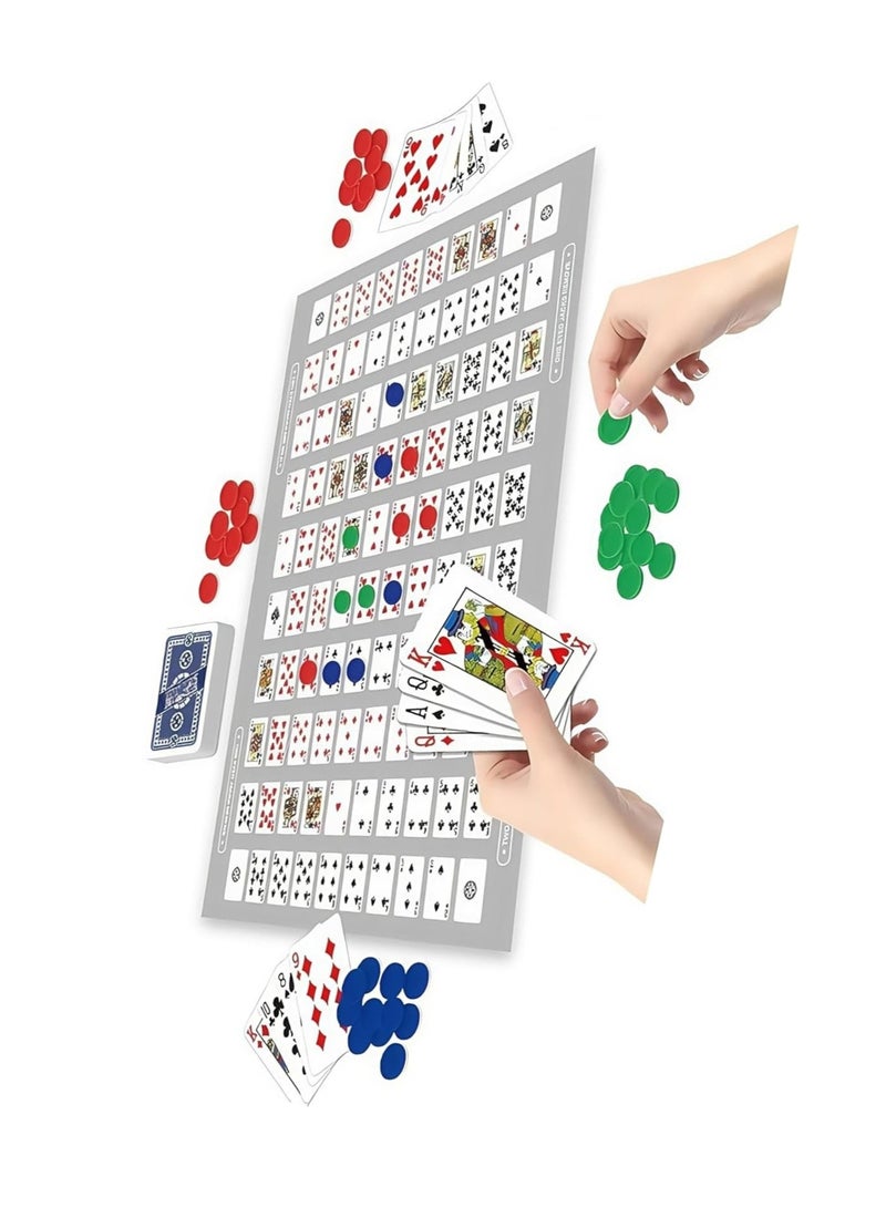 Jax Family Game Strategy – Foldable Board Game with Cards & Chips | Classic Multiplayer Game for 2-12 Players | Fun Party & Board Game for All Ages - Image 3