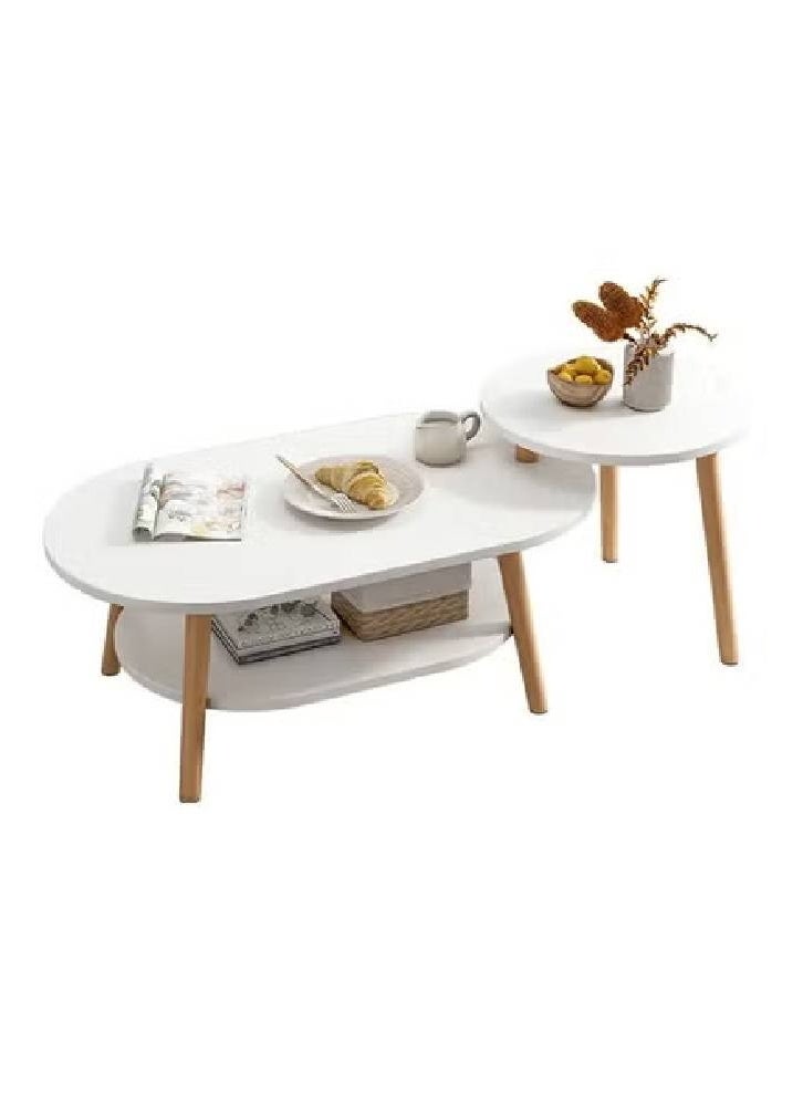 كيكي طاولة قهوة مستديرة متعددة الأغراض للمطبخ وغرفة النوم - Image 1