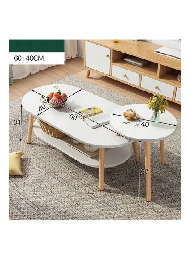 كيكي طاولة قهوة مستديرة متعددة الأغراض للمطبخ وغرفة النوم - Image 3