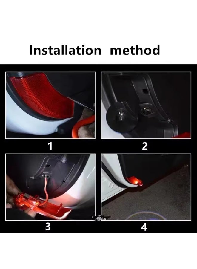 Vierex Hyundai Elantra LED Door Welcome Shadow Light Projector, Ghost Atmosphere Logo Lamp, 2PCS Compatible with Hyundai Elantra 2008–2015 - Image 5