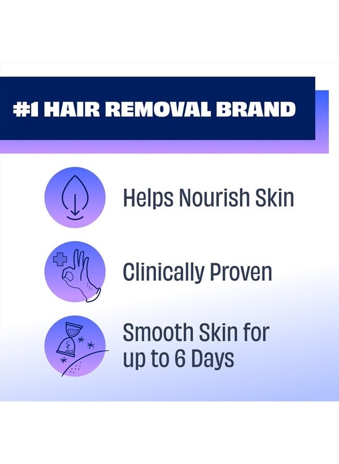Nair - Men Hair Remover Body Cream, Manscape for Smooth Skin for Days, Coarse Hair Removal, 12 oz - Image 1