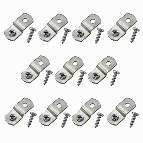 888 Corp 10 Pack 1/8" Canvas Offset Clips Pro Quality with 20 Screws - Image 1