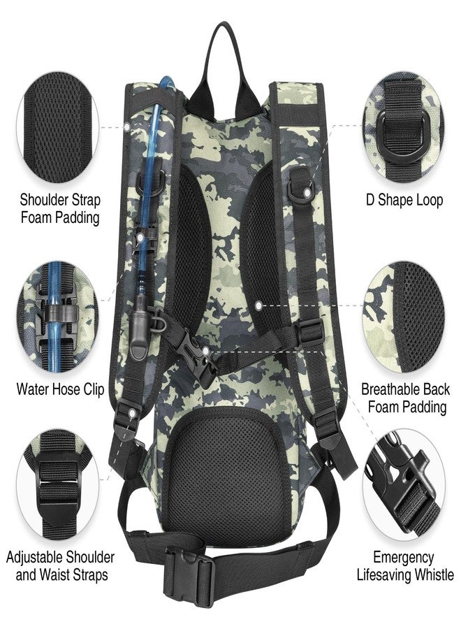 NOOLA Hydration Backpack with 3L TPU Water Bladder, Tactical Molle Water Backpack for Men Women, Hydration Pack for Hiking, Biking, Running and Climbing, Shadowstand - Image 4