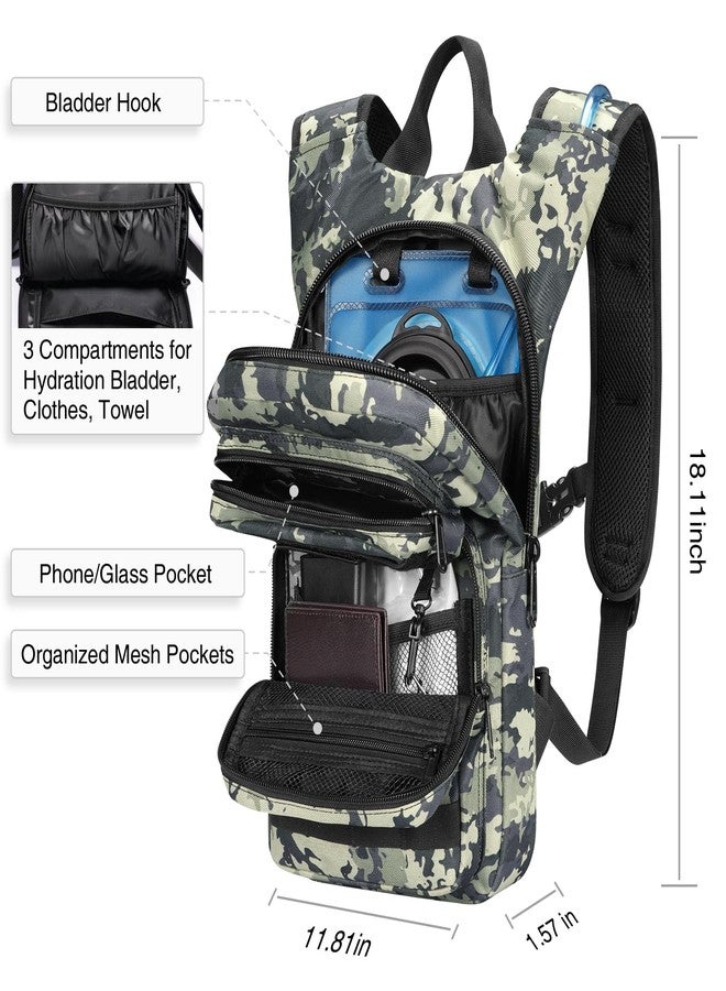 NOOLA Hydration Backpack with 3L TPU Water Bladder, Tactical Molle Water Backpack for Men Women, Hydration Pack for Hiking, Biking, Running and Climbing, Shadowstand - Image 5