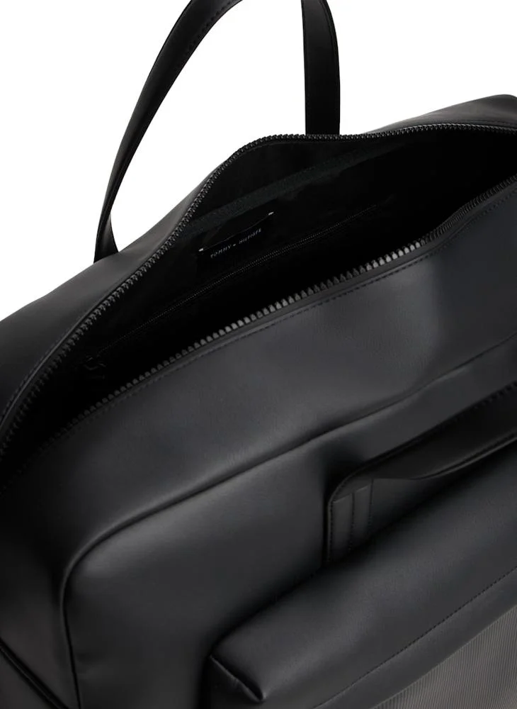 TOMMY HILFIGER  Hilfiger Flag Ribbed Pocket Duffel Bag for Men | Best Price UAE