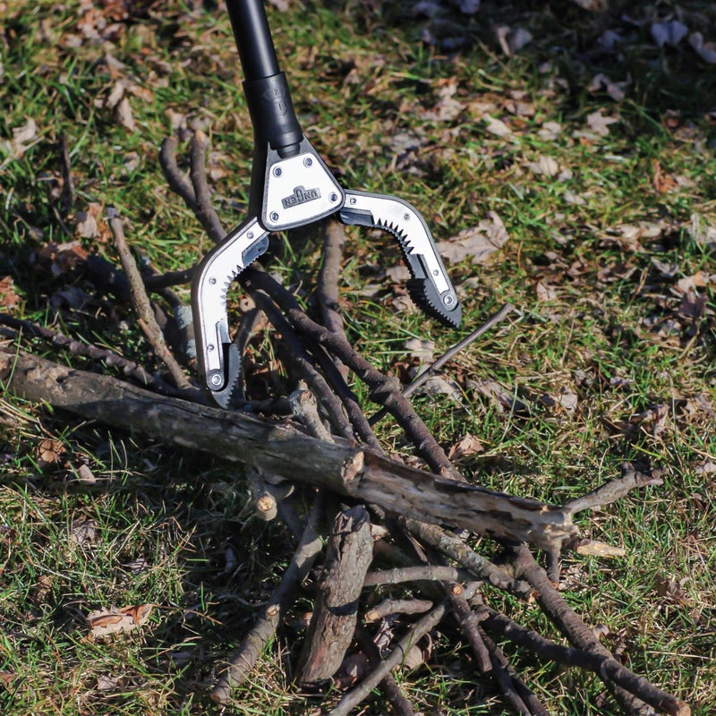 Unger Professional 42.5â€ Rugged Reacher Grabber Tool with Rotating Head, Outdoor Trash Picker Upper, Heavy Duty Claw Pickup, Durable Litter Yard Clean Up for Twigs, Lawn, and Garden Use - Image 2