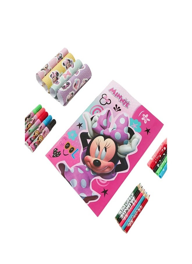 Generic Add to List Disney Minnie Mouse Print Activity Set with Trolley Bag - FK-16-151  - Image 2