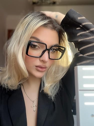 VISOONE Oversized TR90 Blue Light Blocking Glasses Fashion Accessories Non Prescription for Women Harvard - Image 2