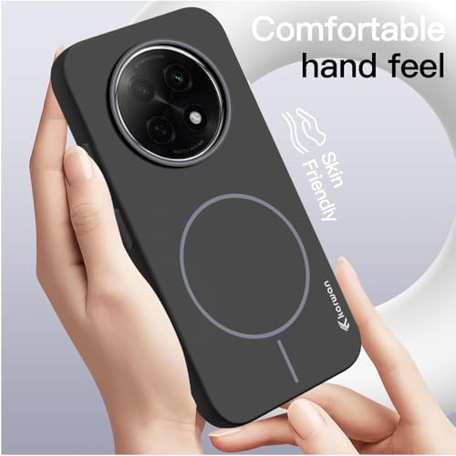 KARWAN®️ Magnetic Wireless Ultra Slim-Fit Back Case Cover for Oppo F29 Pro |Hard PC Case Cover| Ultra-Thin & Light Weight with [Ultra Premium Feel] Case for Oppo F29 Pro (6.7") (Black) - Image 2