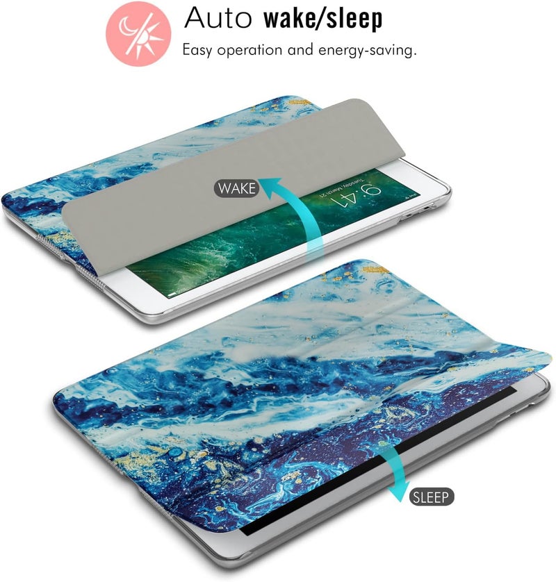 Moca Compatible Smart Flip Cover Case for iPad 9.7 inch 2017 2018 iPad 5th 6th Generation A1893 A1954 A1822 A1823 Smart Case Cover (Gliding Texture, iPad 9.7 inch 2017/2018 Launched) - Image 3