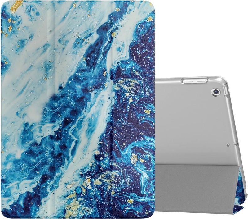 Moca Compatible Smart Flip Cover Case for iPad 9.7 inch 2017 2018 iPad 5th 6th Generation A1893 A1954 A1822 A1823 Smart Case Cover (Gliding Texture, iPad 9.7 inch 2017/2018 Launched) - Image 1