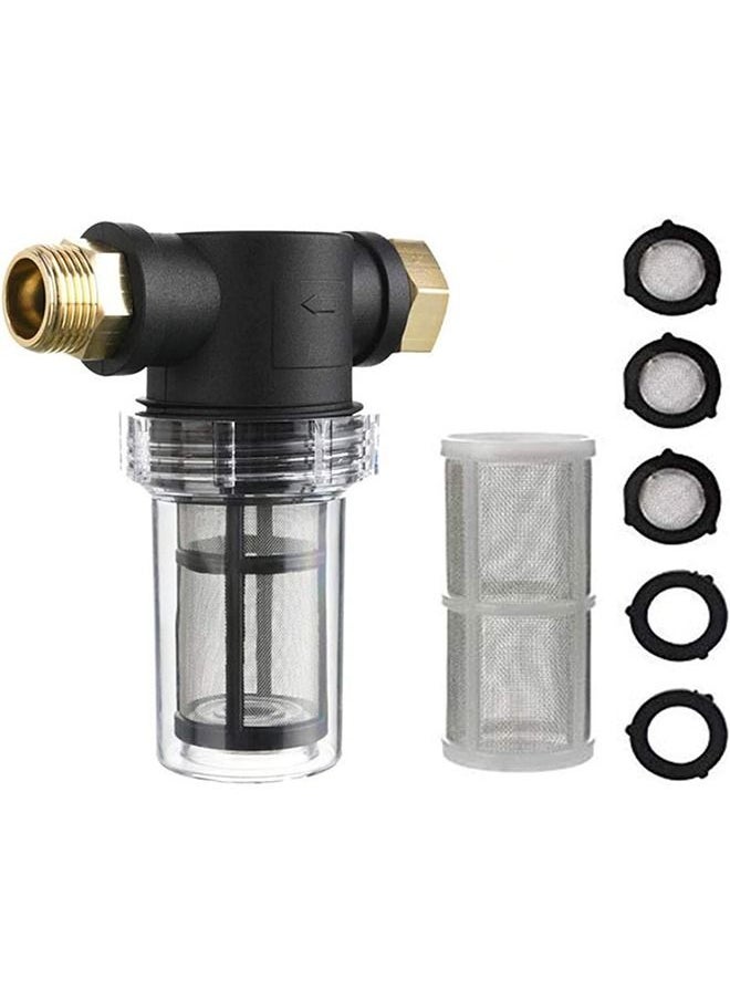 MVAQKLM  - Garden Hose Filter Sediment Filter Attachment 2 Pcs O-Ring and 3 Pcs Filter Hose Washer - Image 1