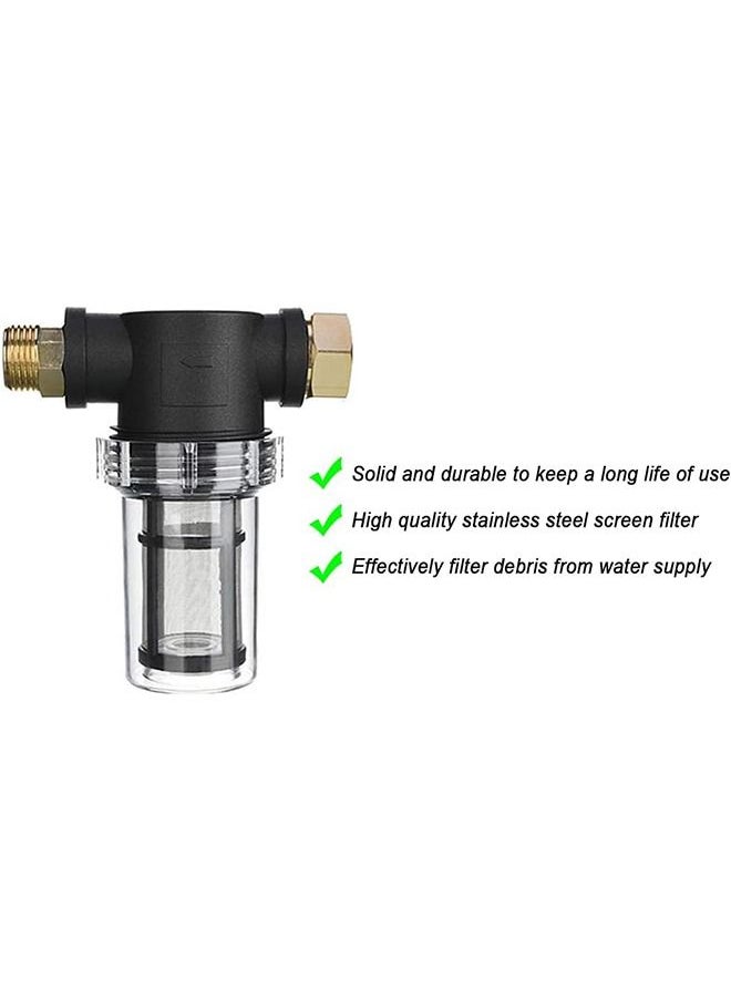MVAQKLM  - Garden Hose Filter Sediment Filter Attachment 2 Pcs O-Ring and 3 Pcs Filter Hose Washer - Image 1
