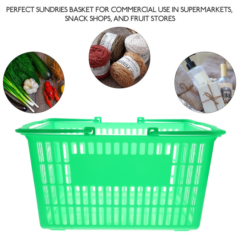 Desktop Basket Grocery Basket Storage Container Handheld Cosmetic Organizer Supply - Image 2