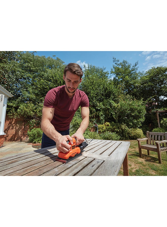 BLACK+DECKER 1/3 Sheet Sander 150W, Bew220-GB Orange/Black - Image 4