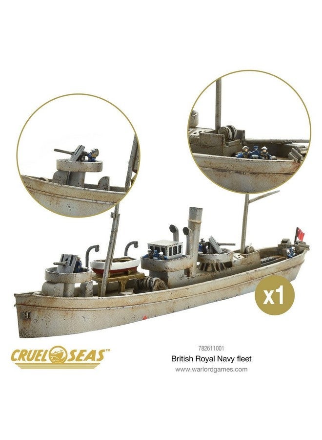 WARLORD GAMES Cruel Seas Warlord British Royal Fleet 1:300 WWII Naval Military Wargaming Plastic Model Kit 782611001 - Image 4