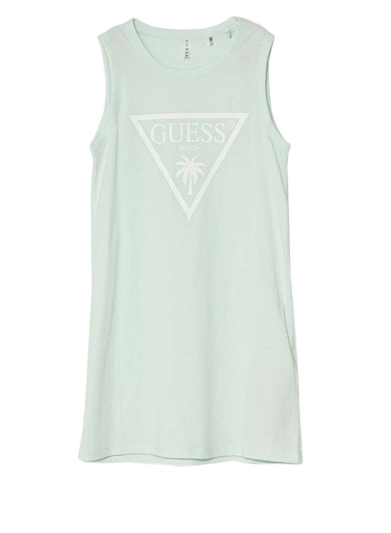 جس Kids Slogan Dress - Image 1