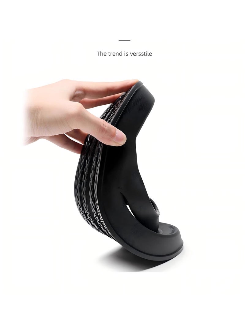 صنادل إيفا Unisex للنساء والرجال، ذات نعل سميك، مريحة وخفيفة الوزن، مناسبة للاستخدام الداخلي والخارجي والشاطئ - Image 3