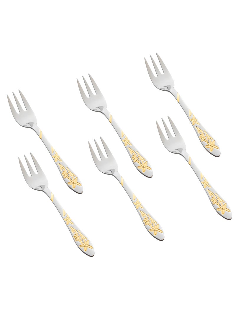 Hic Stainless Steel Cutlery Set Silver With Gold 30 Pieces  - Image 3