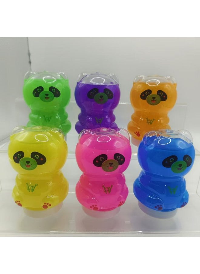 Generic - Explore The Wonderful World Of Crystal Mud Bear Transparent, Soft And Colorful Every Color Is The Starting Point Of Creativity-Color:6 Colors Mixed-Specifications:27.5*20.5*11 - Image 1
