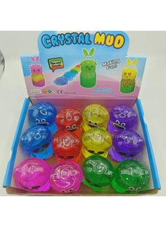 Explore The Wonderful World Of Crystal Mud Bear Transparent, Soft And Colorful Every Color Is The Starting Point Of Creativity-Color:6 Colors Mixed-Specifications:27.5*20.5*11