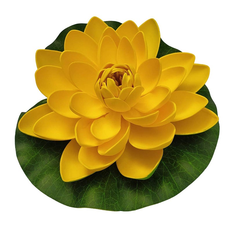 Amagogo Roseikon Rids Artificial Lotus Flower Yellow 