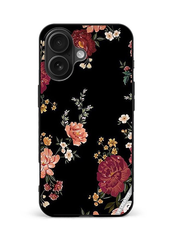 Protective Case Cover For Apple iPhone 16 Plus Flower Design Multicolour