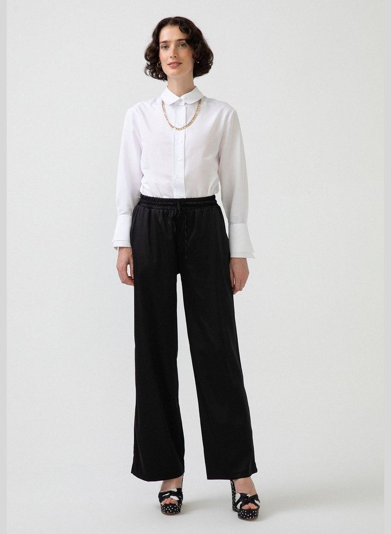 Touche WIDE LEG SATIN TROUSERS - Image 1